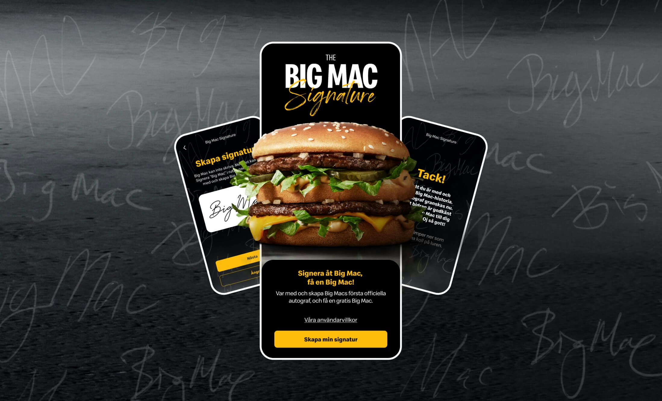 Big mac signature Mcdonalds
