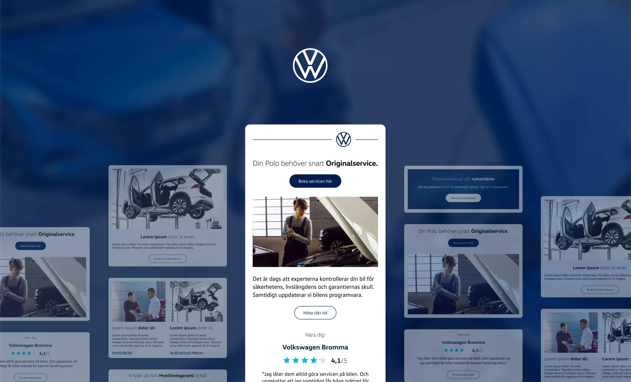 Volkswagen email design
